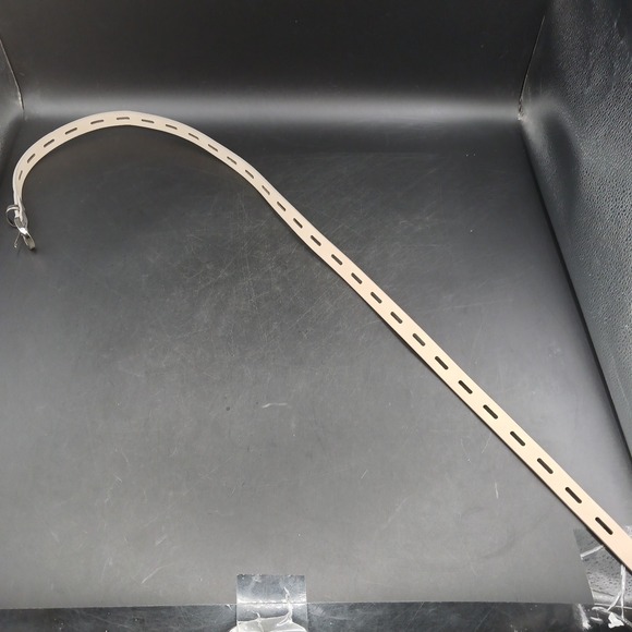 Steve Madden Skinny Belt w Silver Buckle Light Gray Classic Women's 38x.75" NWOT - Picture 12 of 12